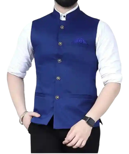 Nehru jacket, royal blue
